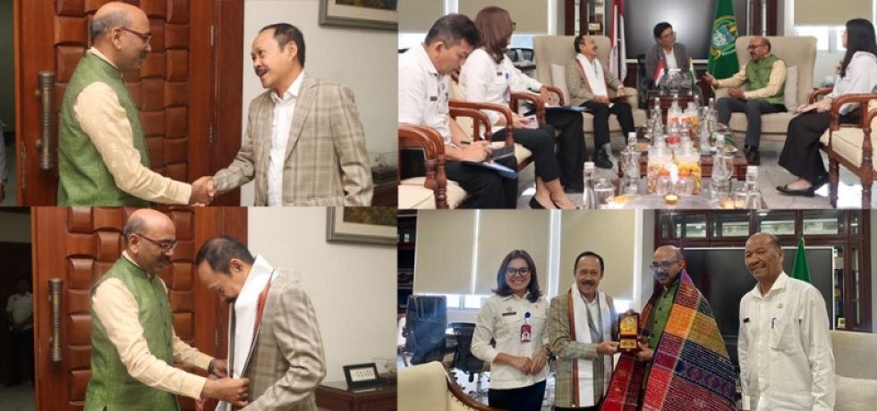 Consul General, Mr. Ravi Shanker Goel called on Regional Secretary of North Sumatra, Mr. Arief Sudarto Trinugroho on 24 July 2024  